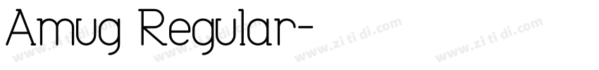 Amug Regular字体转换